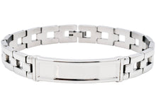 Load image into Gallery viewer, Mens Stainless Steel ID-Engraveable Bracelet
