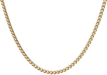 Load image into Gallery viewer, Mens 4mm Two-Tone Gold Stainless Steel Franco Link Chain Necklace