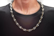 Load image into Gallery viewer, Mens Stainless Steel Anchor Link Chain Set
