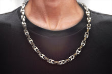 Load image into Gallery viewer, Mens Stainless Steel Anchor Link Chain Necklace