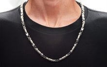 Load image into Gallery viewer, Mens Stainless Steel Barrel Link Chain Necklace
