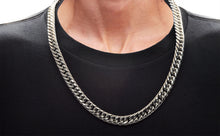 Load image into Gallery viewer, Mens Stainless Steel Double Cuban Link Chain Necklace
