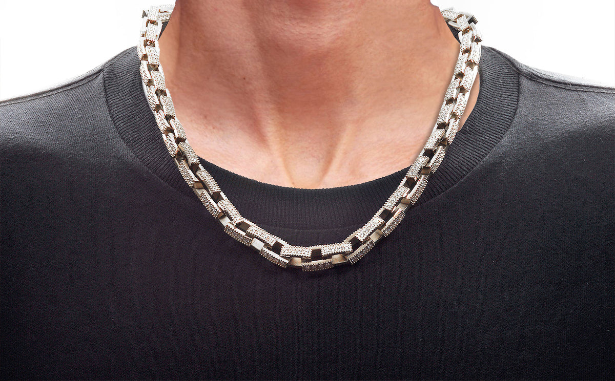 TWICE 着用★関税込★BLACKPURPLE★Square Cubic Chain Necklace TWICE 着用☆【BLACKPURPLE】☆Square Cubic Chain Necklac.e