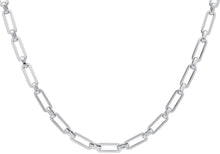 Load image into Gallery viewer, Mens 6MM Stainless Steel Paperclip Necklace