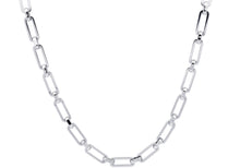 Load image into Gallery viewer, Mens 8MM Stainless Steel Paperclip Necklace