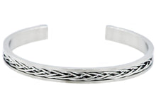Load image into Gallery viewer, Mens Stainless Steel Bangle - Blackjack Jewelry