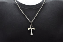 Load image into Gallery viewer, Mens Stainless Steel Ankh Cross Pendant