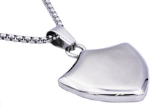 Load image into Gallery viewer, Mens Stainless Steel Shield Pendant - Blackjack Jewelry