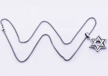 Load image into Gallery viewer, Mens Stainless Steel Star Of David Pendant - Blackjack Jewelry