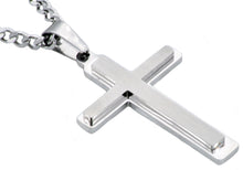 Load image into Gallery viewer, Mens Stainless Steel Cross Pendant - Blackjack Jewelry
