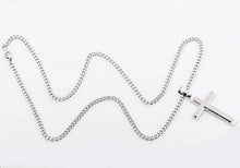 Load image into Gallery viewer, Mens Stainless Steel Cross Pendant - Blackjack Jewelry