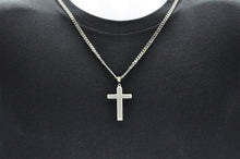 Load image into Gallery viewer, Mens Stainless Steel Cross Pendant - Blackjack Jewelry