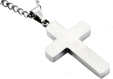 Load image into Gallery viewer, Mens Stainless Steel Cross Pendant - Blackjack Jewelry