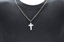Load image into Gallery viewer, Mens Stainless Steel Cross Pendant - Blackjack Jewelry