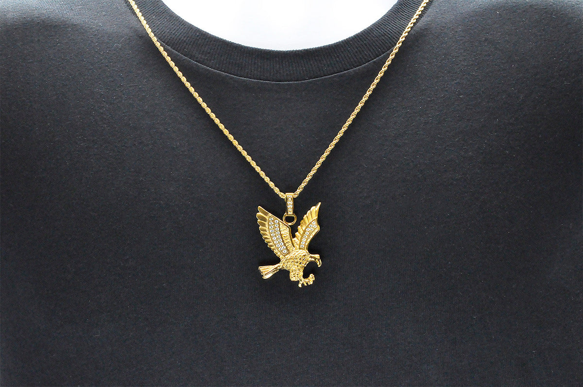 TOPGRILLZ Goat Chain Gold Necklace For Men Eagle Nigeria