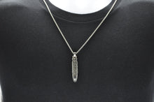 Load image into Gallery viewer, Mens Stainless Steel Bullet Pendant Necklace - Blackjack Jewelry
