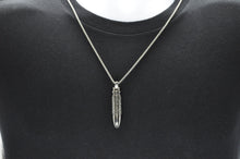 Load image into Gallery viewer, Mens Stainless Steel Bullet Pendant Necklace - Blackjack Jewelry