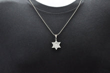 Load image into Gallery viewer, Mens High Polish Stainless Steel Star Of David Pendant - Blackjack Jewelry
