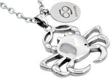 Load image into Gallery viewer, Mens Stainless Steel Zodiac Cancer Pendant - Blackjack Jewelry