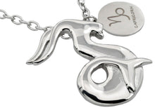 Load image into Gallery viewer, Mens Stainless Steel Zodiac Capricorn Pendant - Blackjack Jewelry