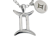 Load image into Gallery viewer, Mens Stainless Steel Zodiac Gemini Pendant - Blackjack Jewelry