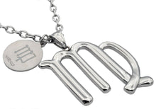 Load image into Gallery viewer, Mens Stainless Steel Zodiac Virgo Pendant - Blackjack Jewelry