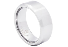 Load image into Gallery viewer, Mens Polished Tungsten Band Ring - Blackjack Jewelry
