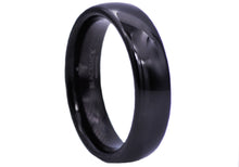 Load image into Gallery viewer, Mens Black Plated Tungsten Band Ring - Blackjack Jewelry
