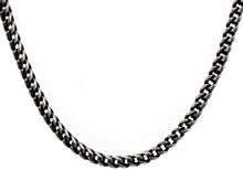 Load image into Gallery viewer, Mens Antique Plated Stainless Steel Franco Link Chain Necklace - Blackjack Jewelry