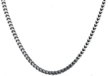 Load image into Gallery viewer, Mens 4mm Stainless Steel Franco Link Chain Necklace - Blackjack Jewelry