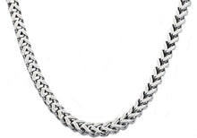 Load image into Gallery viewer, Mens 8mm Stainless Steel Franco Link Chain Necklace - Blackjack Jewelry
