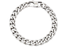 Load image into Gallery viewer, Mens 10mm Stainless Steel Curb Link Chain Bracelet
