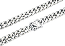 Load image into Gallery viewer, Mens 14mm Stainless Steel Cuban Link Chain Necklace With Box Clasp - Blackjack Jewelry