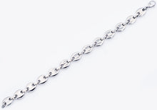 Load image into Gallery viewer, Mens Stainless Steel Puff Mariner Link Chain Bracelet - Blackjack Jewelry
