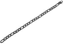 Load image into Gallery viewer, Mens Black Plated Textured Stainless Steel Figaro Link Chain Bracelet - Blackjack Jewelry