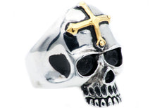 Load image into Gallery viewer, Mens Stainless Steel Skull Ring - Blackjack Jewelry