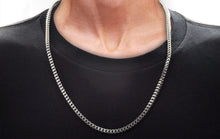 Load image into Gallery viewer, Mens 8mm Stainless Steel Franco Link Chain Set
