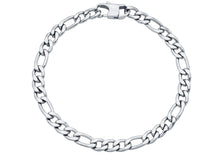 Load image into Gallery viewer, Mens Stainless Steel Figaro Link Chain Bracelet
