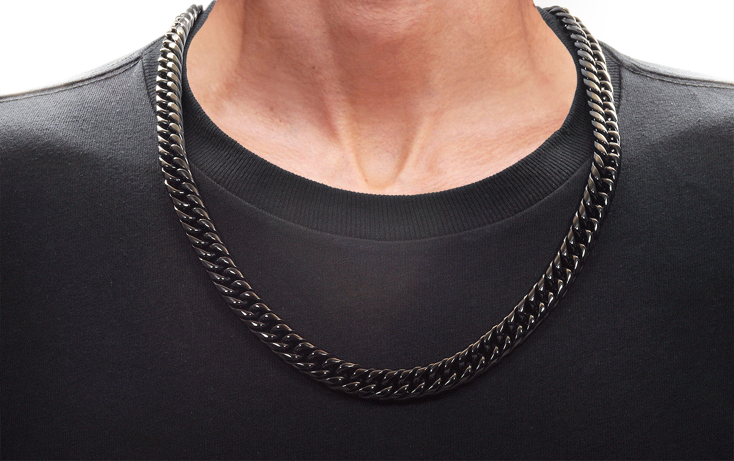 Double Layer Chain Necklace | boohooMAN USA