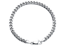 Load image into Gallery viewer, Mens 6mm Stainless Steel Cuban Link Chain Bracelet With Lobster Clasp
