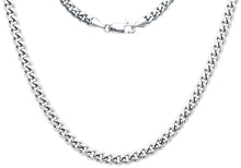 Load image into Gallery viewer, Mens 8mm Stainless Steel Cuban Link Chain Necklace With Lobster Clasp
