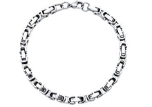 Load image into Gallery viewer, Mens 4mm Stainless Steel Byzantine Link Bracelet
