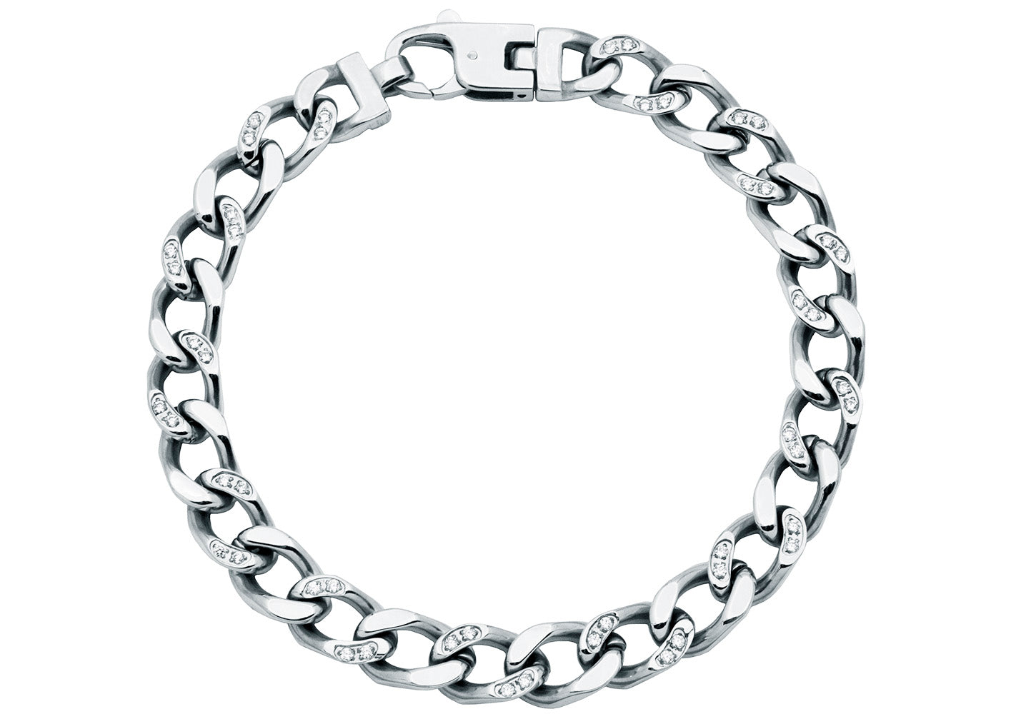 Stainless Steel Diamond Cut Curb Chain Bracelet Or Anklet | Wholesale  Jewelry Website