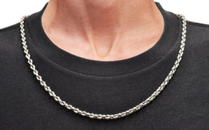 Mens Stainless Steel Link Chain Necklace