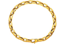 Load image into Gallery viewer, Mens 6mm Gold Plated Stainless Steel Chain Bracelet
