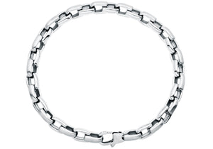 Mens 6mm Stainless Steel Link Chain Bracelet