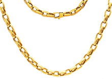 Load image into Gallery viewer, Mens 6mm Gold Plated Stainless Steel Link Chain Necklace
