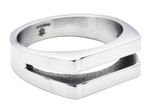 Load image into Gallery viewer, Mens Split Stainless Steel Signet Ring

