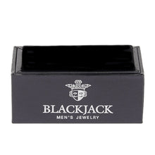 Load image into Gallery viewer, Mens Gold Plated Brushed Stainless Steel Square Cuff Links
