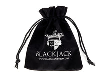 Load image into Gallery viewer, Mens 7mm Black Plated Stainless Steel Bead Drawstring Bracelet
